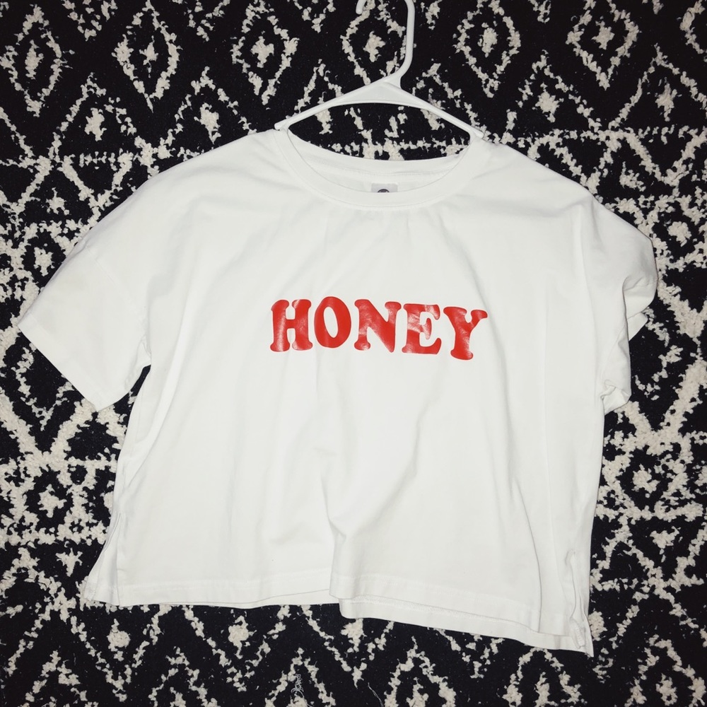 Trendy honey crop top
